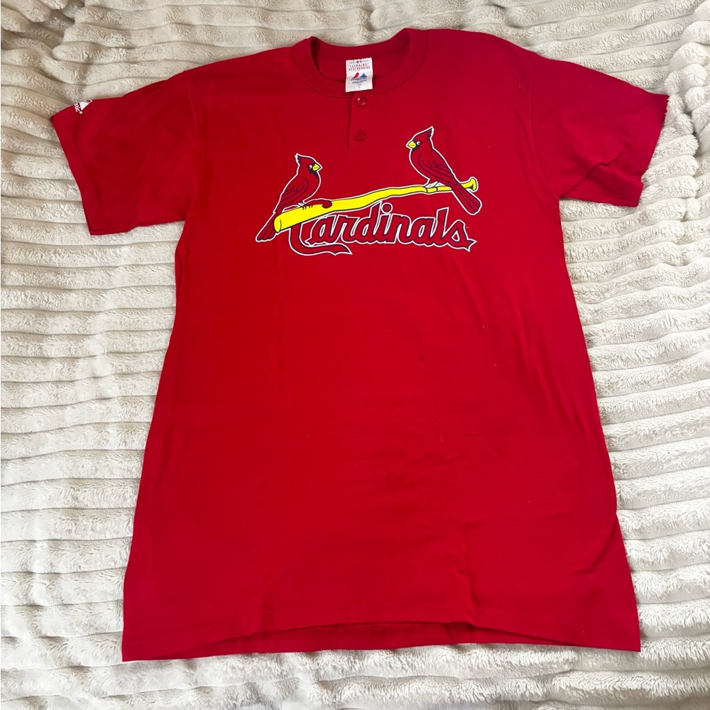 Vintage 2000s Cardinals Red Button-Up Shirt #12
